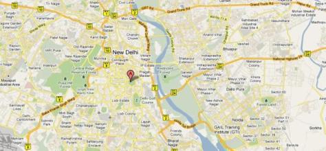 Mapa de Delhi