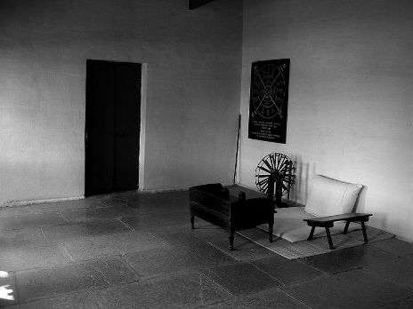 Sala donde Gandhi recibía las visitas