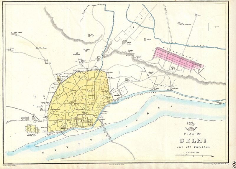 old delhi map