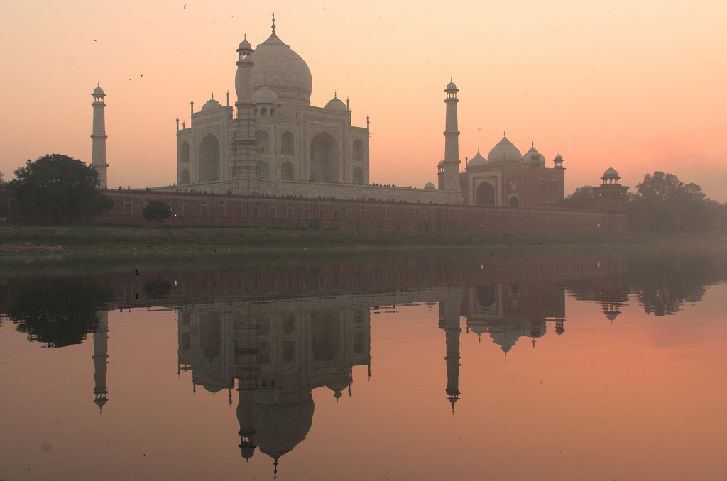 Historia del Taj Mahal - Taj Mahal al atardecer 