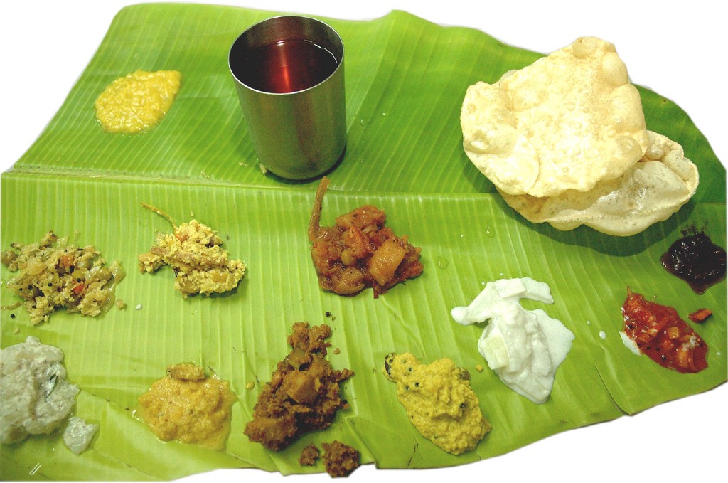 5 platos vegetarianos de la India - Sadya