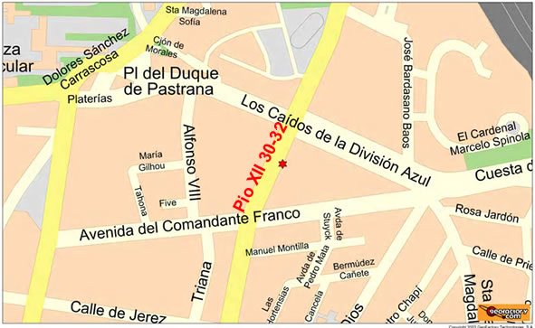 Mapa Embajada India en España