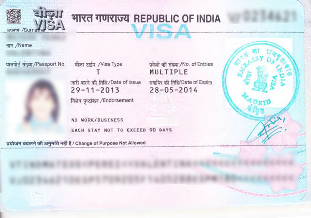 visados para viajar a India