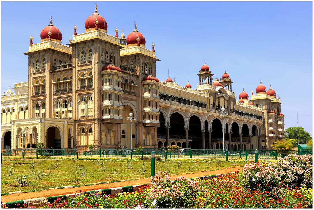 Palacio de Mysore y jardines