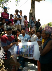 Noticias de Nepal: recibiendo ayuda