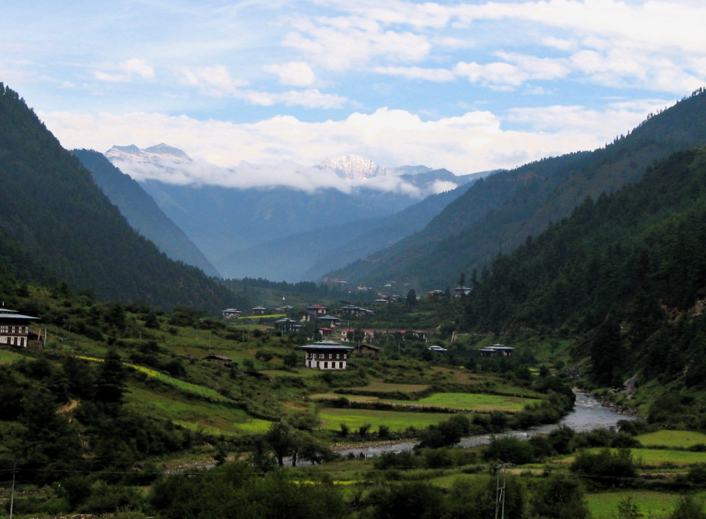 Panorama del Valle del Paro de Bután 