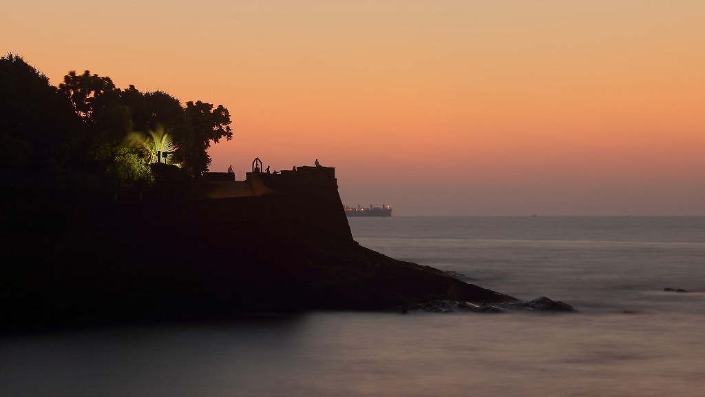 Viaje a Goa. Fuerte Sinquerim al atardecer