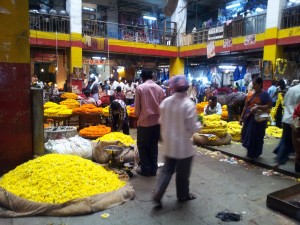 Mercado de las flores de Bangalore