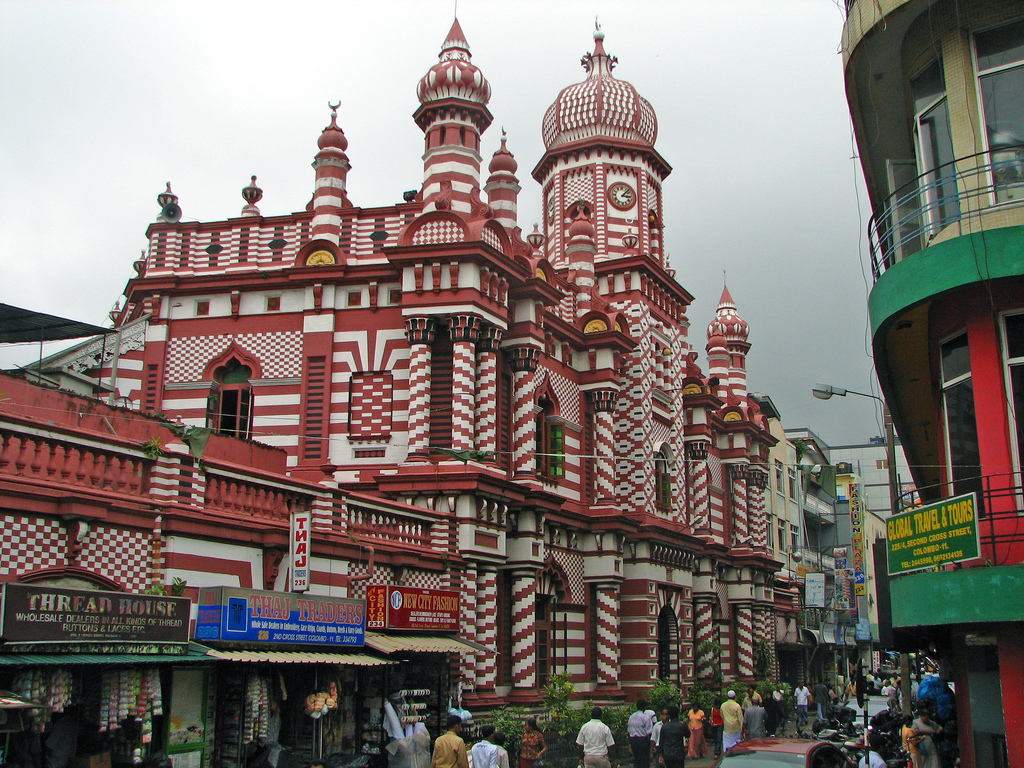 que ver en Colombo- Mezquita Jami Ul-Alfar