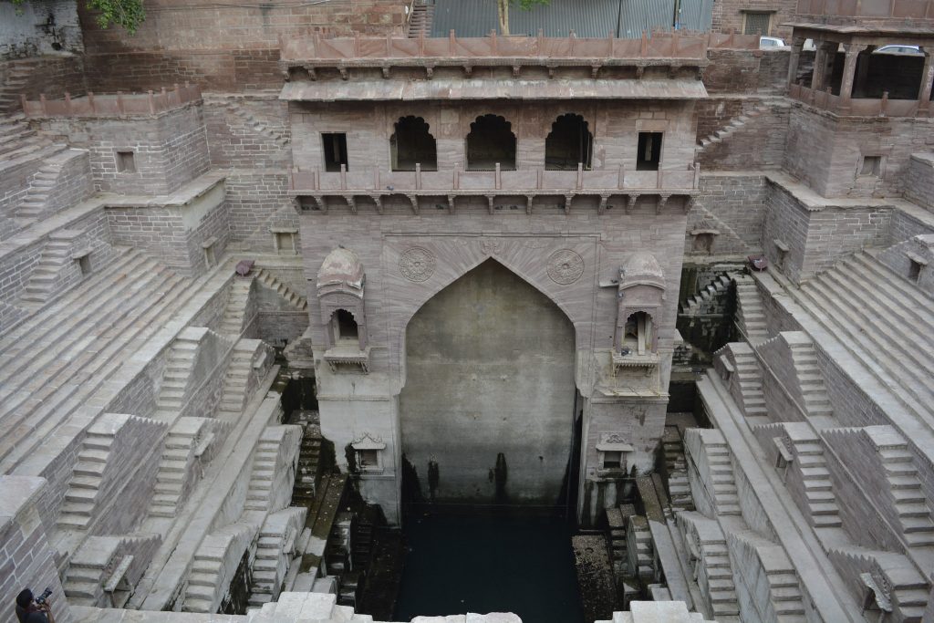 El baori de Jodhpur, uno de los más famosos de Rajastán e India 