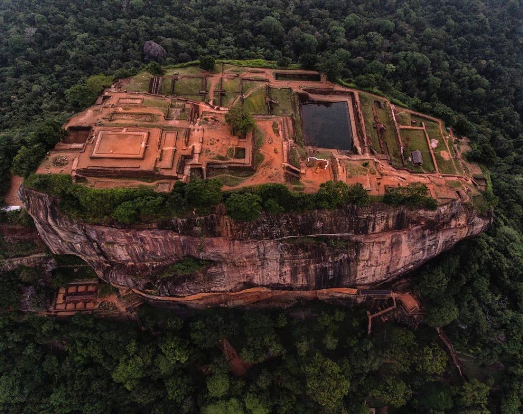 Sigiriya, en Sri Lanka, desde las alturas