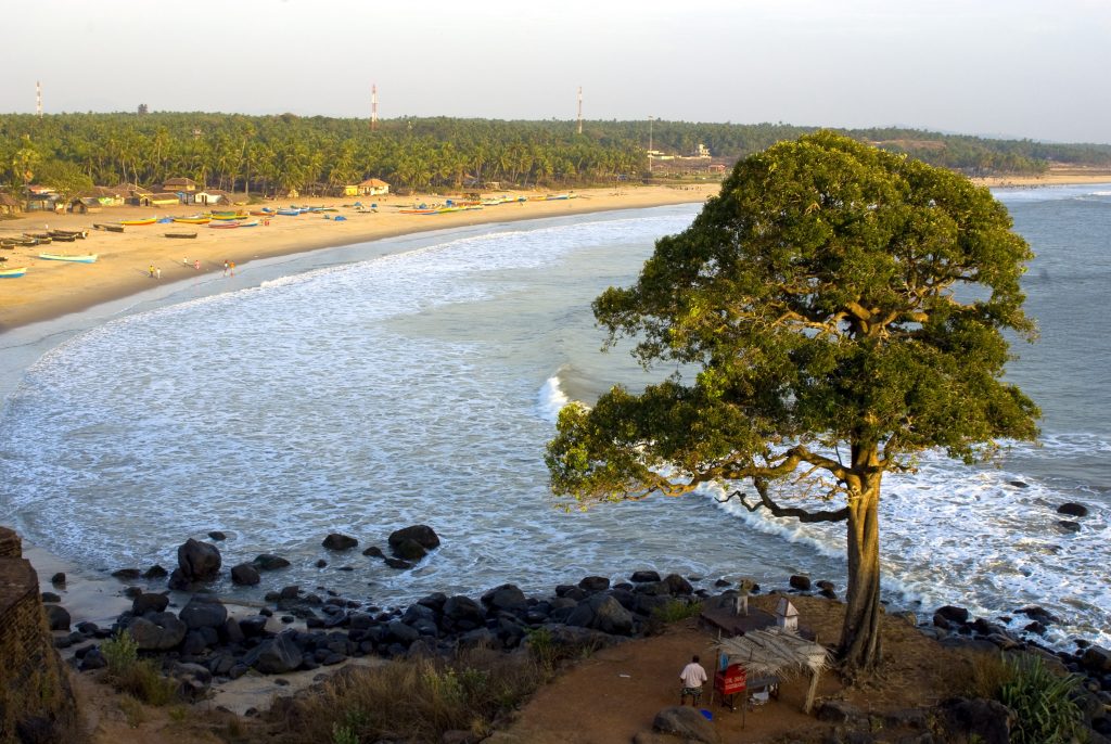 Bekal, una de las mejores playas de Kerala. 