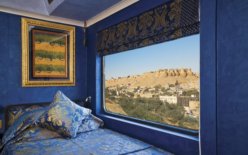 Fuerte de Jaisalmer visto desde tren Palace on Wheels 