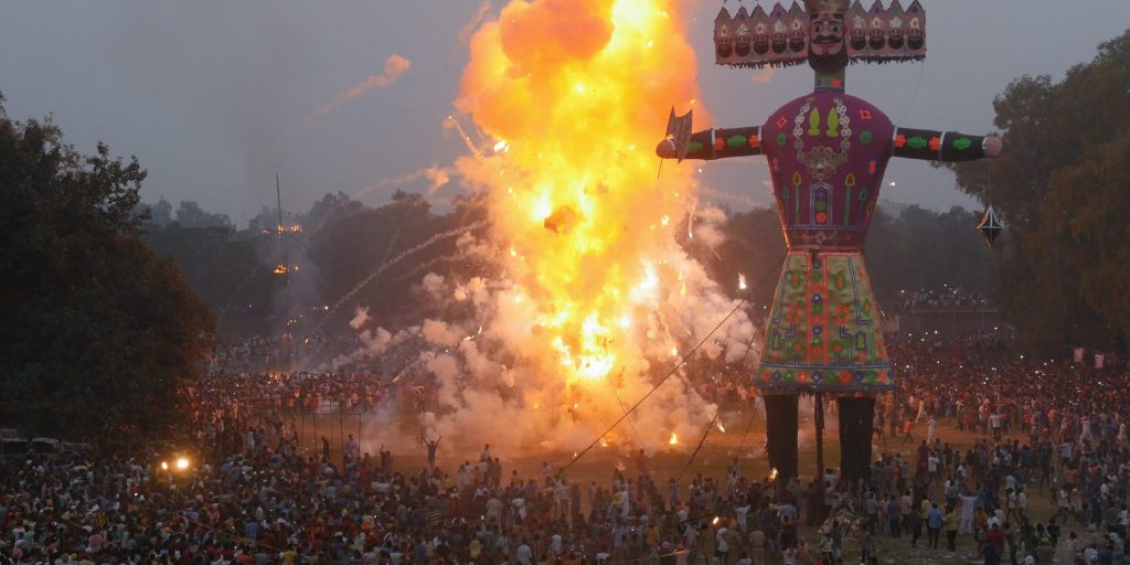 Ravana, el demonio al que se queda en Dussehra