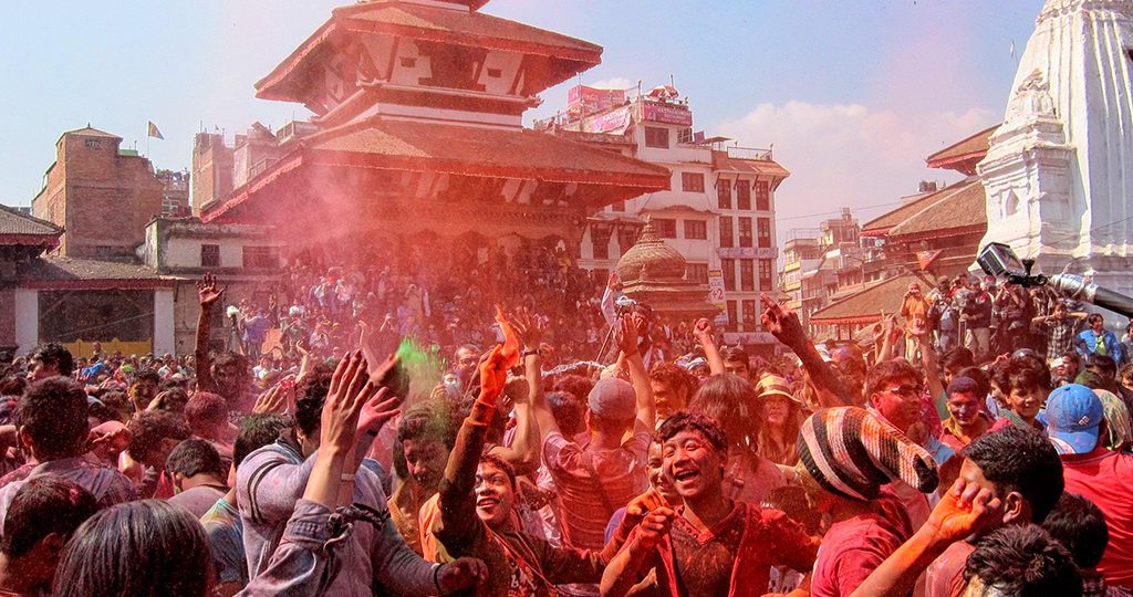 Holi en Kathmandu