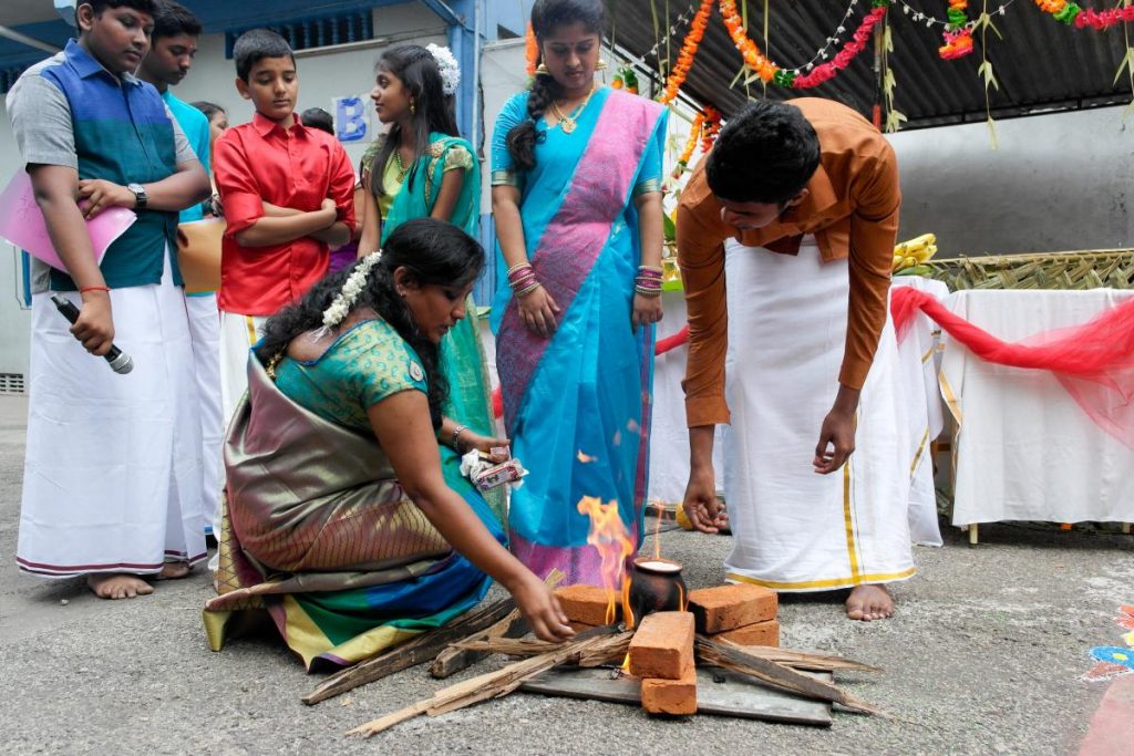 Celebración del Sinhala New Year en Sri Lanka 