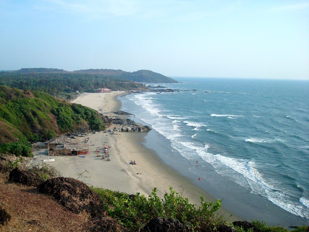 Varias playas de Goa en Vagator