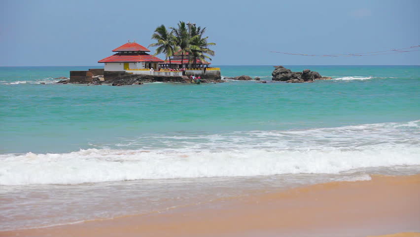 Isla de Seenigama Muhudu Viharaya en Sri Lanka