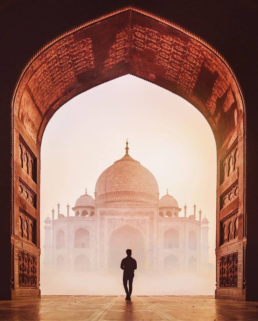 Fotografía en el Taj Mahal 