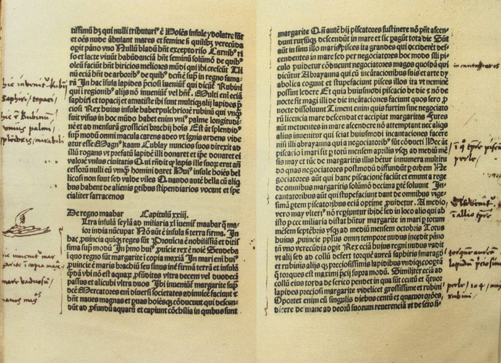 Fotografía del manuscrito del Libro de las Maravillas 