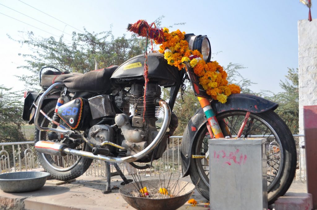 templo de moto en India 