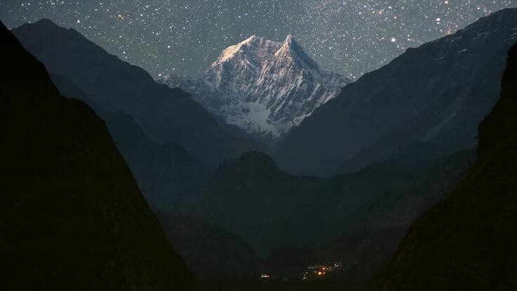 Annapurna de noche 