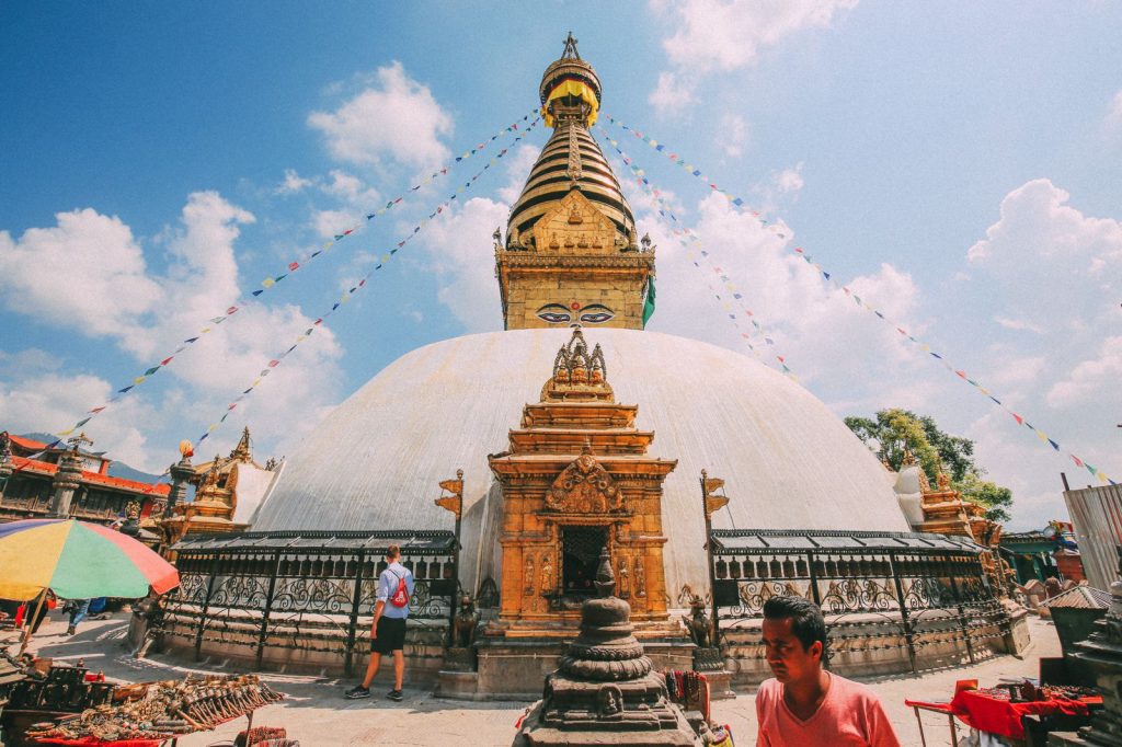 Estupa de Swayambhunath en Katmandu