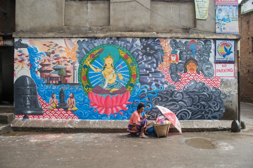 Arte urbano en Nepal