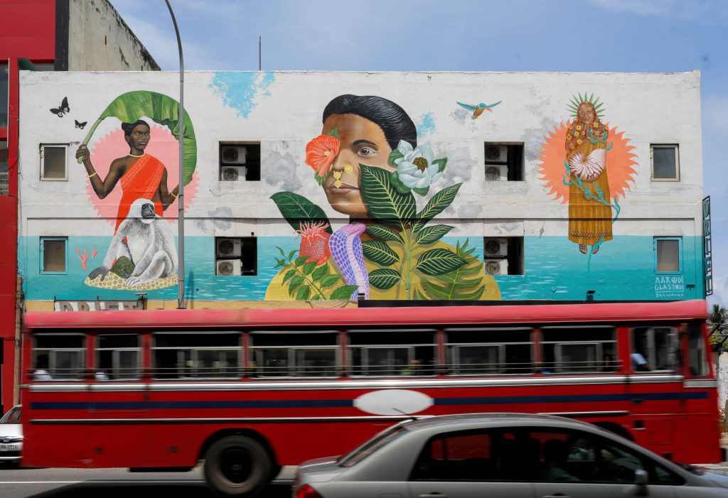 Arte urbano en Sri Lanka 