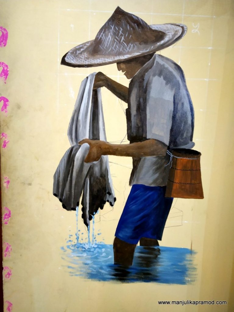 Arte urbano en Chitwan 