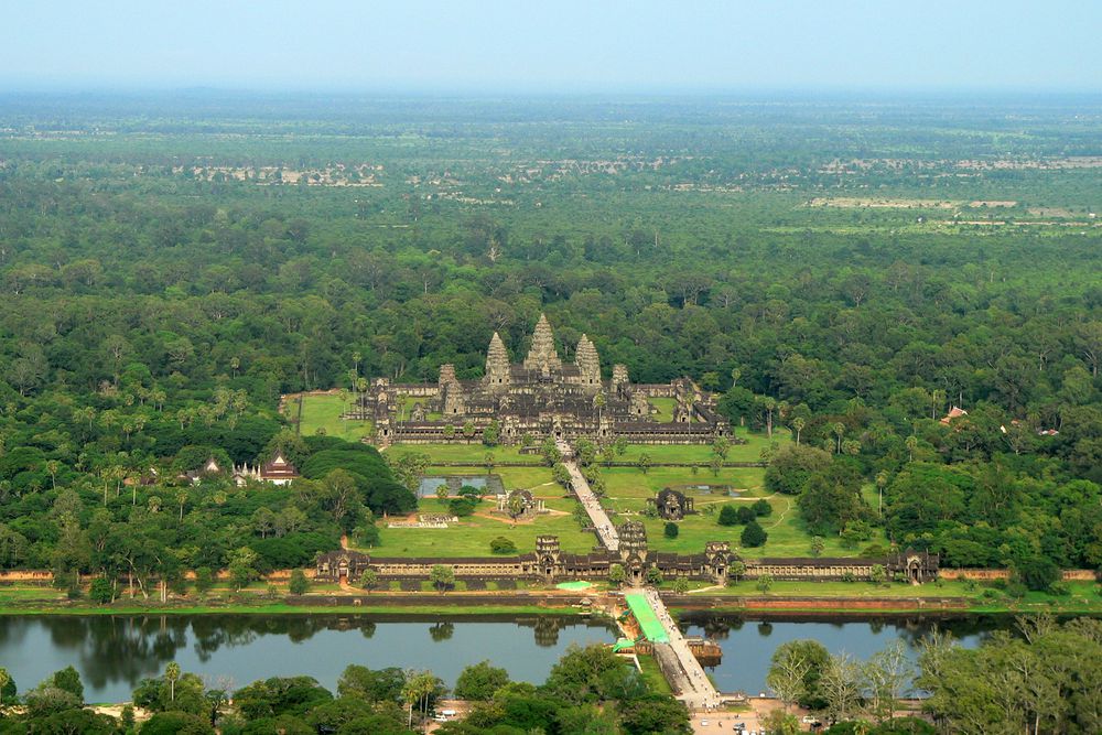 Angkor Wat a vista de pájaro