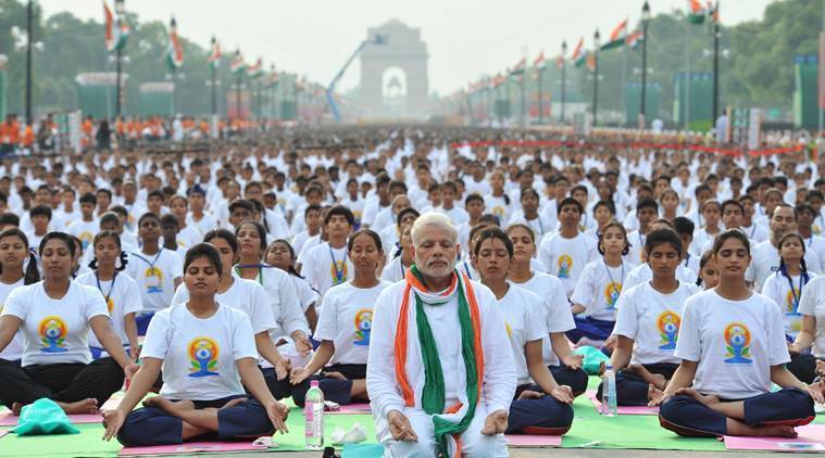 Evento de yoga en India 