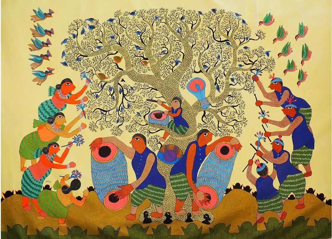 arte gond india pintura de india