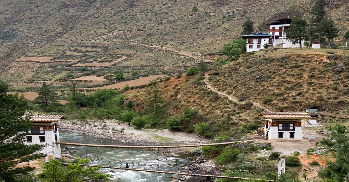 puentes colgantes de bután 