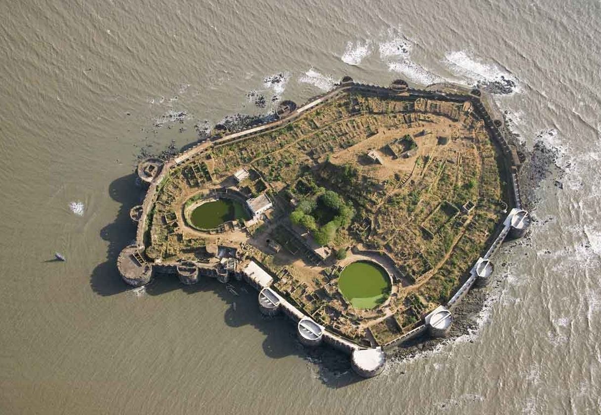 maratha fortaleza fortaleza militar isla india