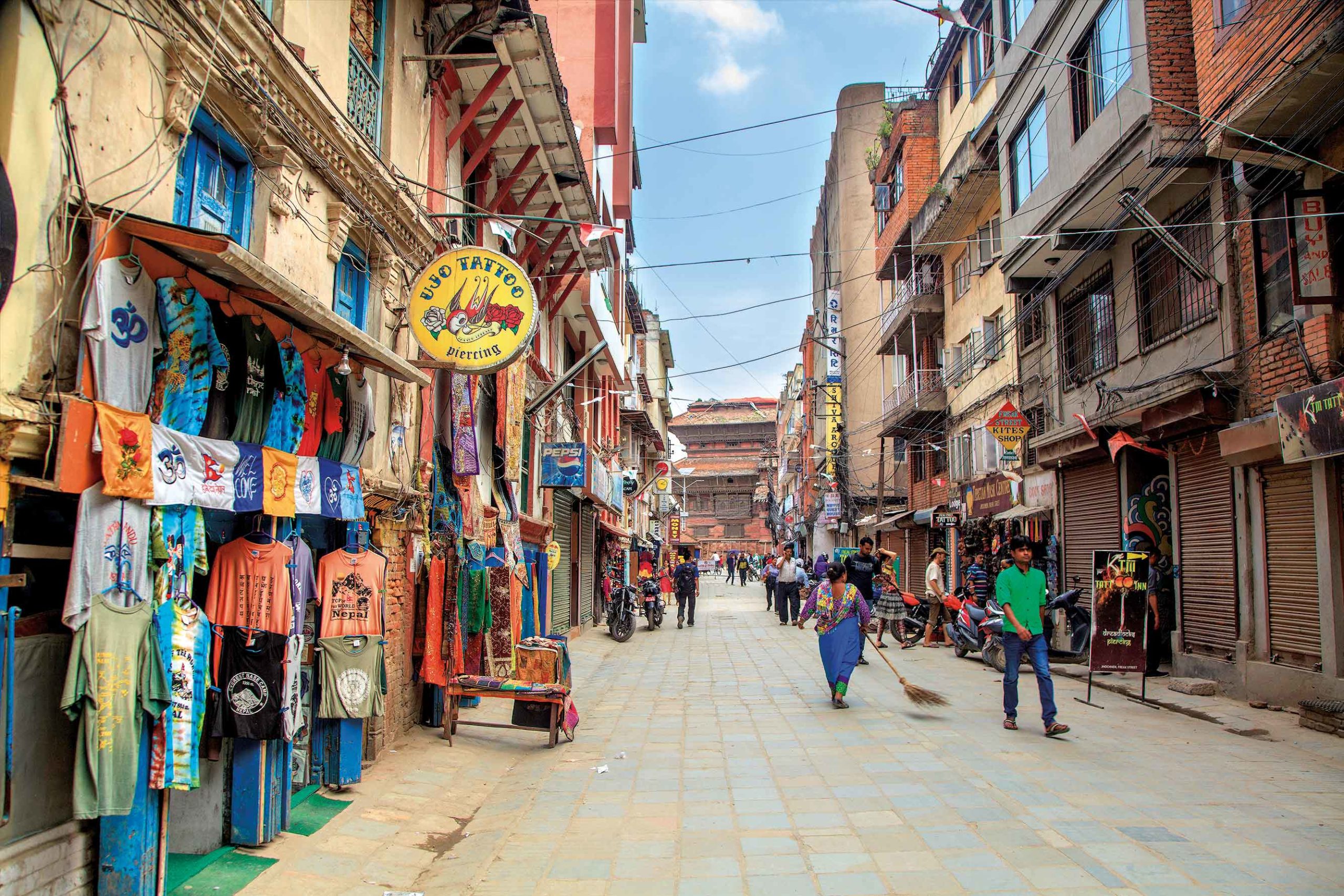 Freak Street en Katmandú 