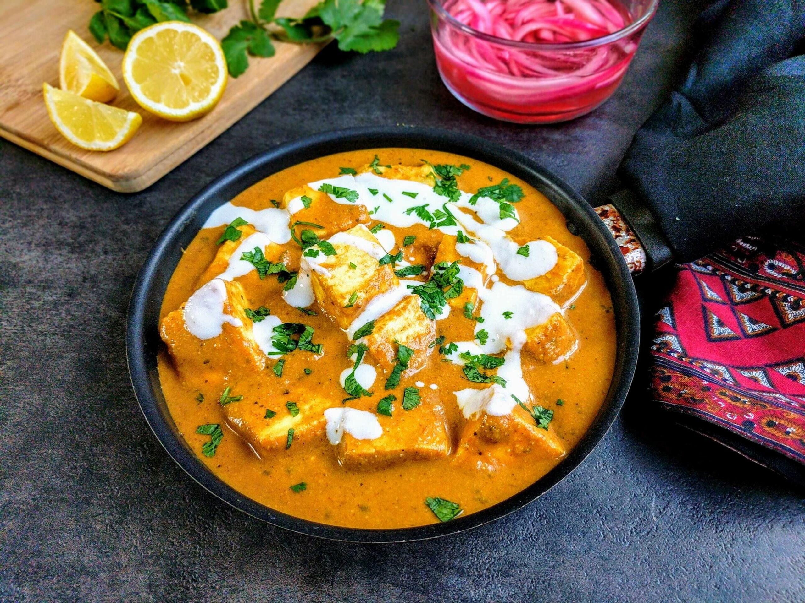 paneer butter masala comer en india del norte
