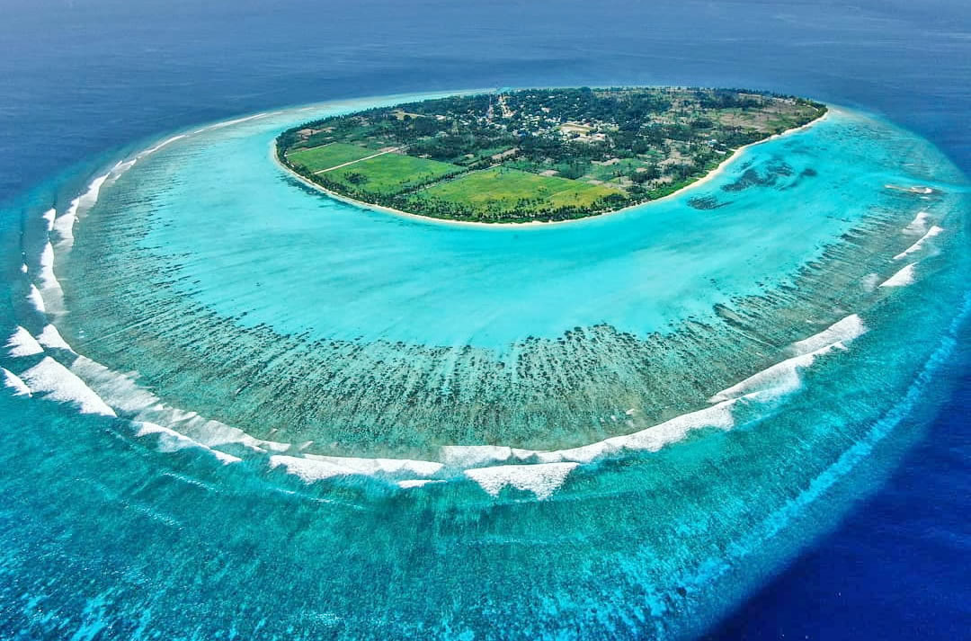 isla de thoddhoo desde el aire Thoddhoo