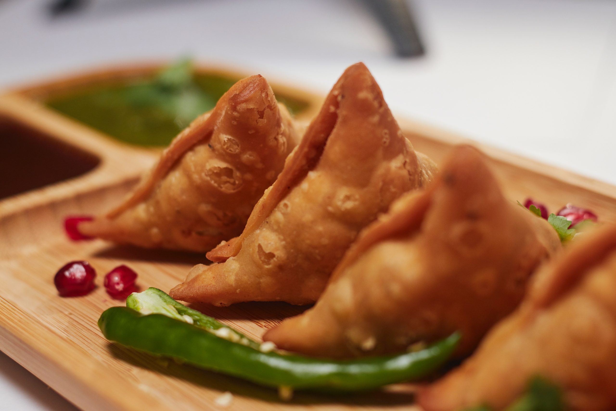 samosas comer en India del Norte