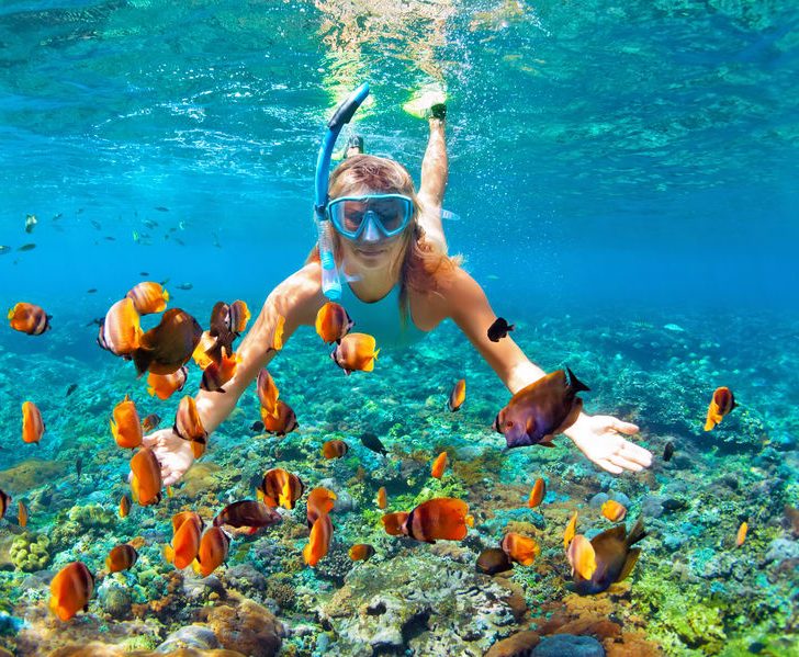 snorkel en Maldivas