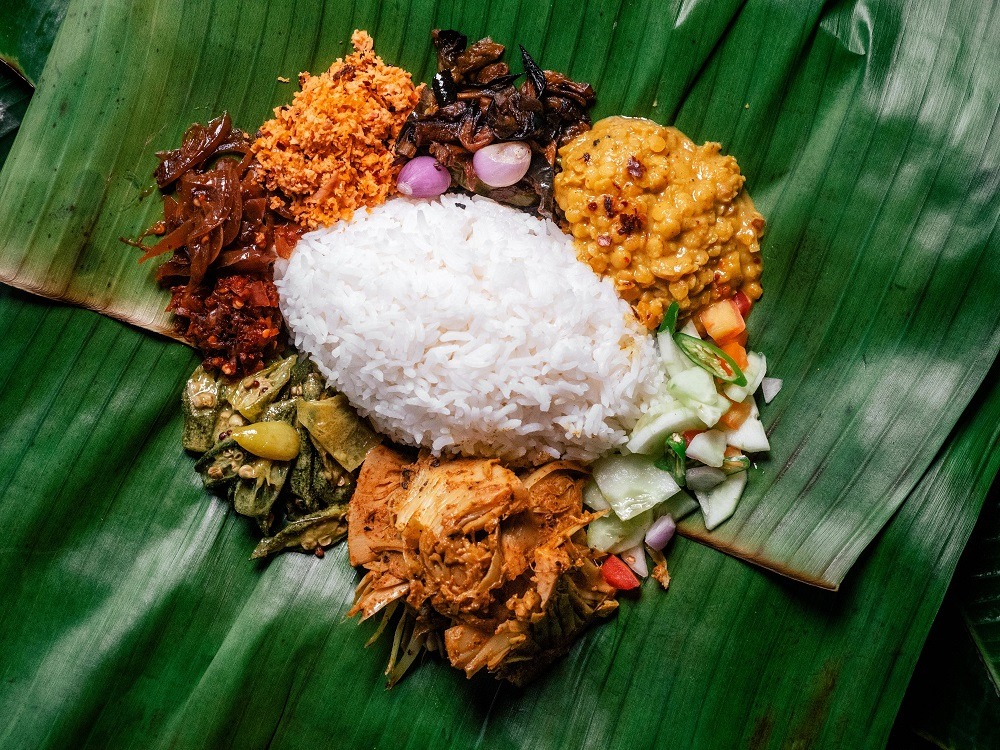 riceandcurry comida sri lanka hoja de banano sri lanka