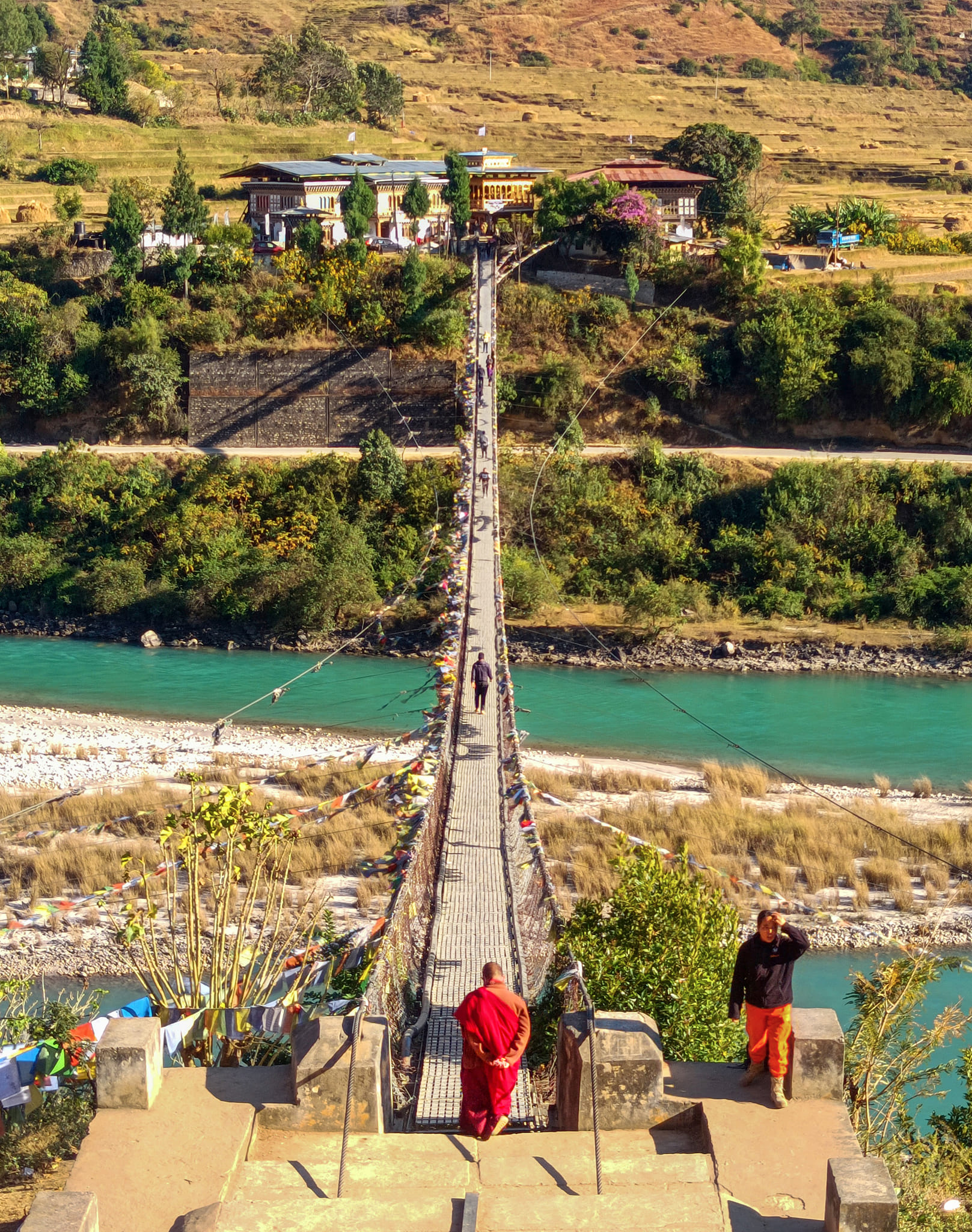 puentes colgantes de bután 
