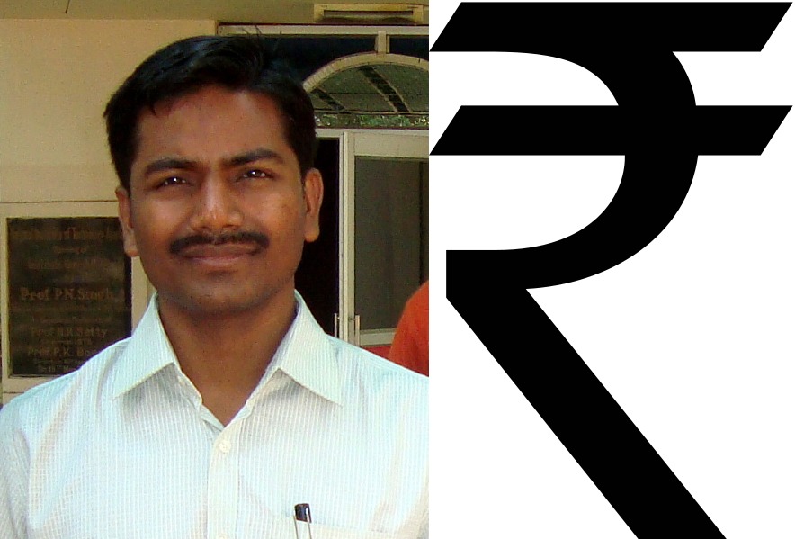 Udaya Kumar y el símbolo de rupia