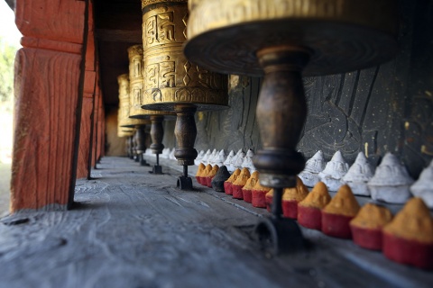 Templos budistas en Nepal © Sociedad Geográfica de las Indias by Álvaro Maldonado